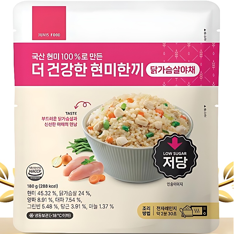 쥬비스푸드 더 건강한 현미한끼 4종, 180g, 4개입, 1세트 상품 이미지 3