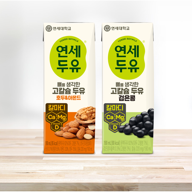 연세두유 뼈를 생각한 고칼슘 두유 검은콩, 190ml, 48팩 상품 이미지 1