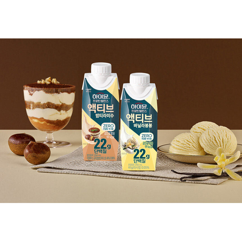 일동후디스 하이뮨 프로틴 밸런스 액티브 밤티라미수 제로, 250ml, 18개 상품 이미지 2