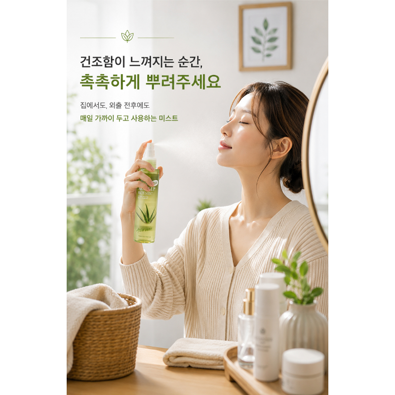 아스파시아 모이스트 업 페이스 미스트 알로에, 150ml, 2개 상품 이미지 5