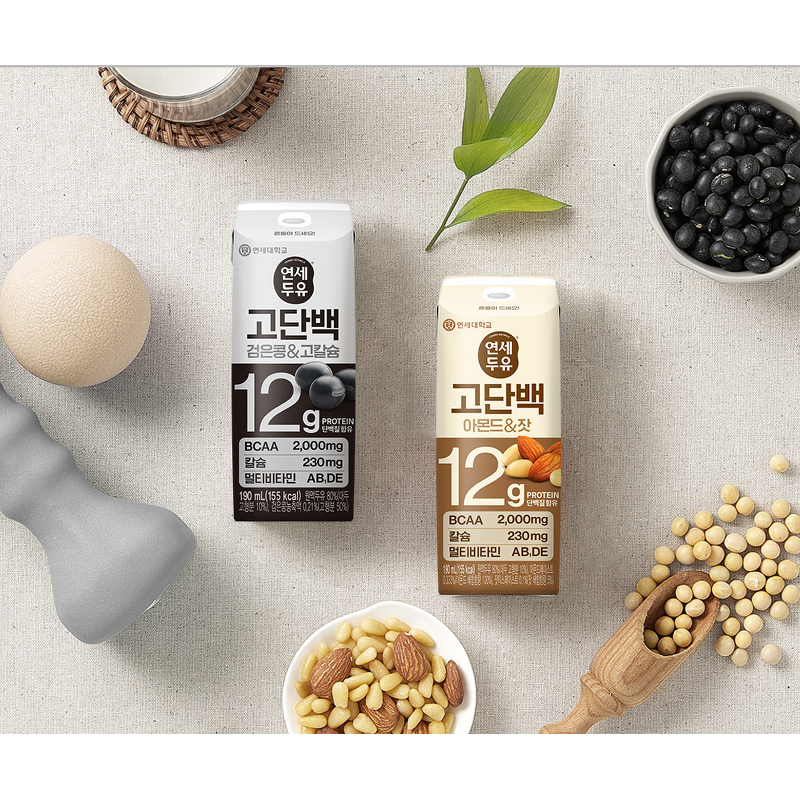 연세두유 고단백 아몬드&잣, 190ml, 32팩 상품 이미지 4