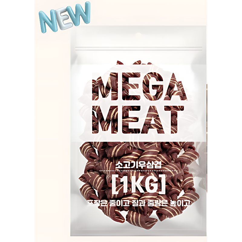메가미트 강아지 간식, 오리윙, 1kg, 1개 상품 이미지 5