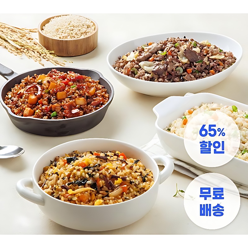 쥬비스푸드 더 건강한 현미한끼 4종, 180g, 4개입, 1세트 상품 이미지 2