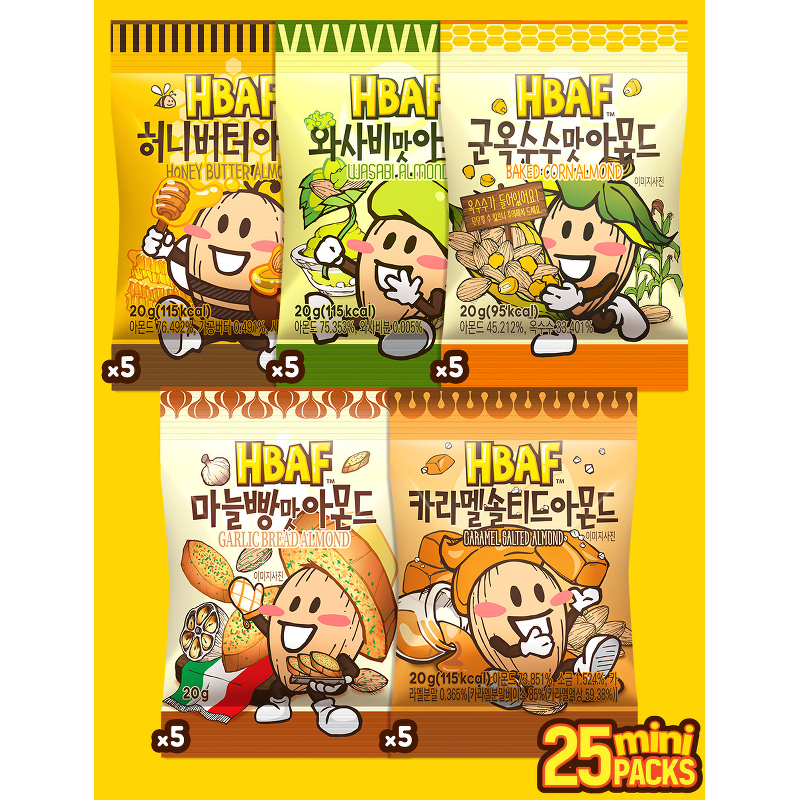 바프 파티박스 옐로우, 20g, 25봉, 1박스 상품 이미지 2