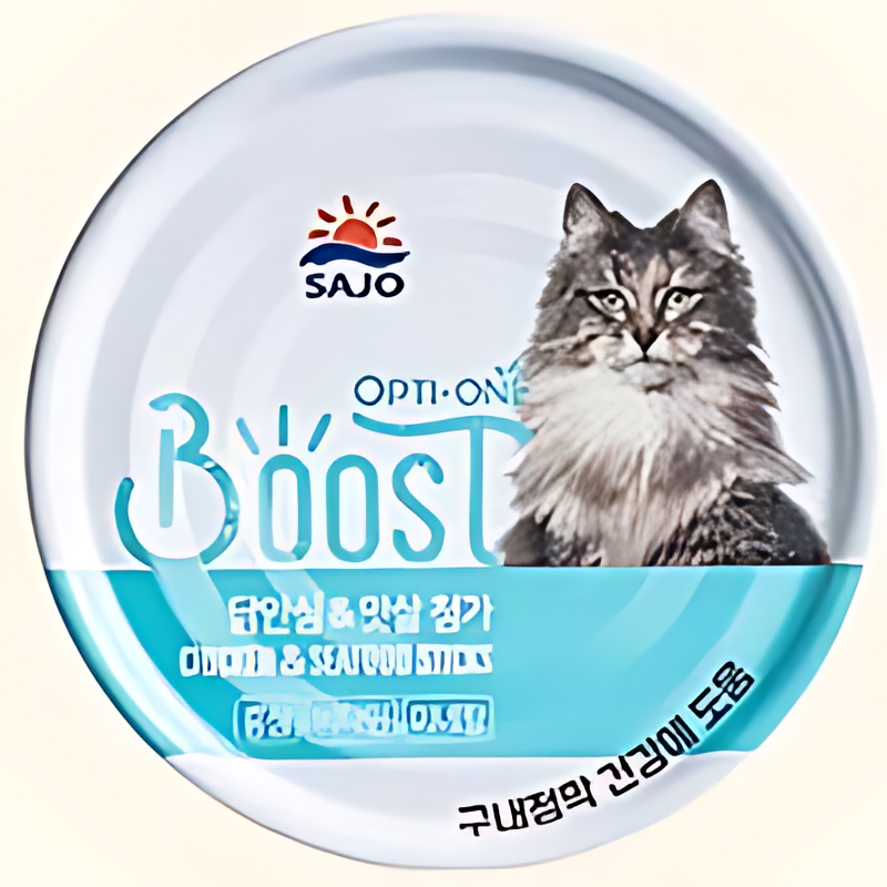 옵티원 부스트캣, 참치 12캔 + 연어 6캔 + 맛살 6캔, 160g, 24캔 상품 이미지 3