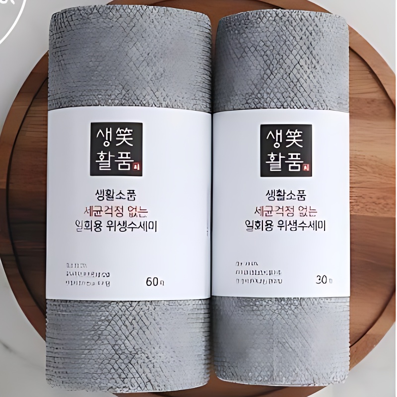 생활소품 일회용 위생수세미, 그레이, 60매, 4개 상품 이미지 3