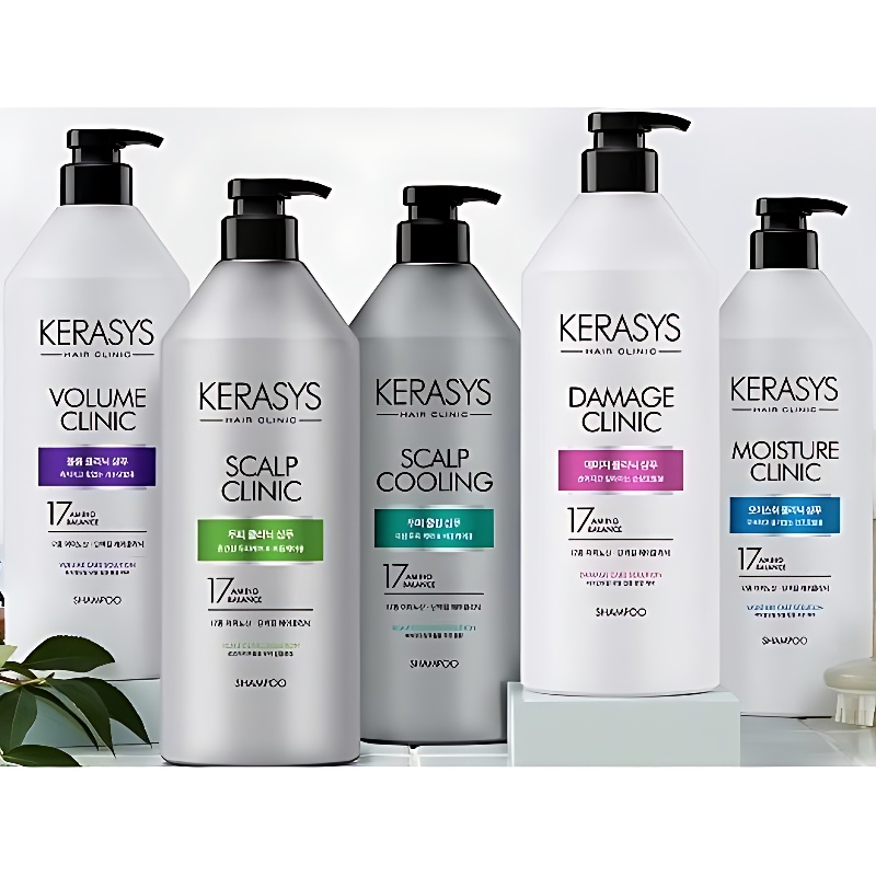 케라시스 두피 비듬케어 딥클린 쿨링 단백질 샴푸, 980ml, 3개 상품 이미지 1