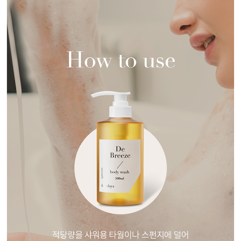 먼스앤데이즈 퍼퓸케어 바디워시, 디 브리즈 클린솝, 300ml, 1개 상품 이미지 3