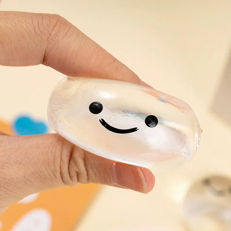거품나는 스마일 말랑이, 물방울 말랑이, 주사기, 1개 상품 이미지 3