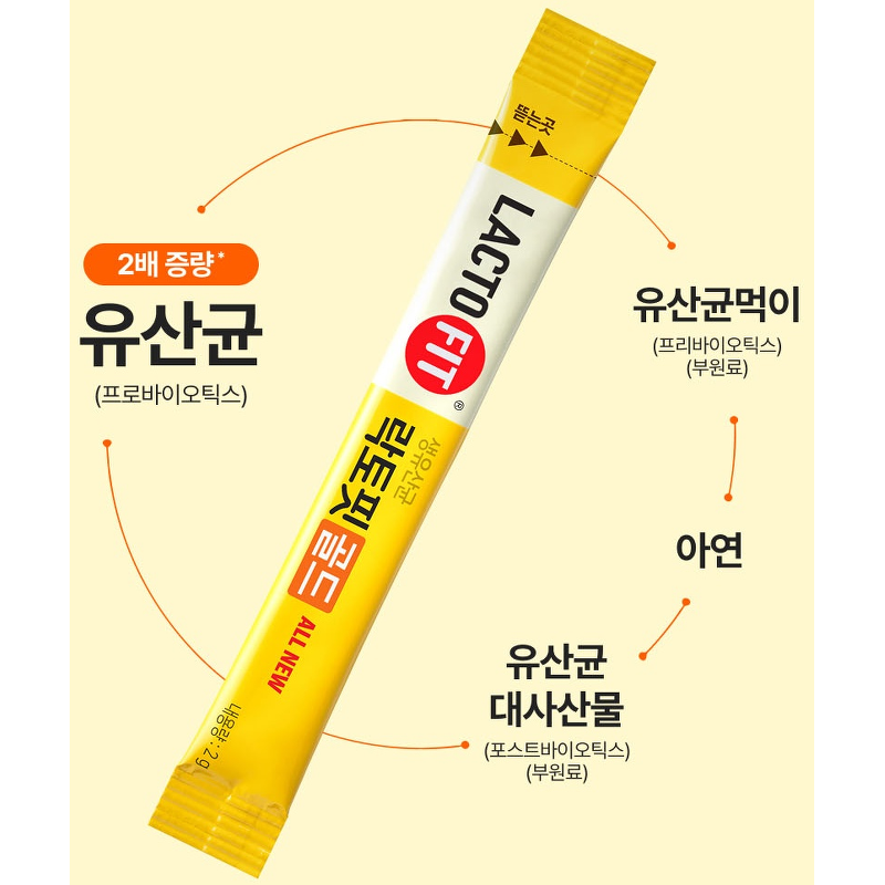 종근당건강 락토핏 골드, 140포, 2개 + 증정 락토핏 골드, 30포 + 증정 아임비타 면역비타민C, 30포 상품 이미지 3