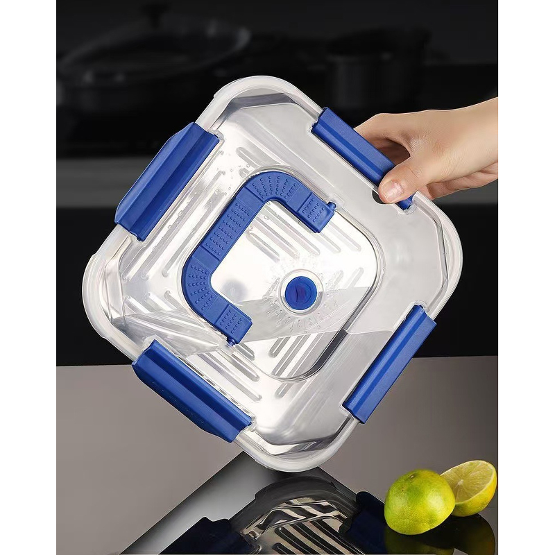 스테인리스 밀폐용기, 베이지, 2.5L, 5개 상품 이미지 5