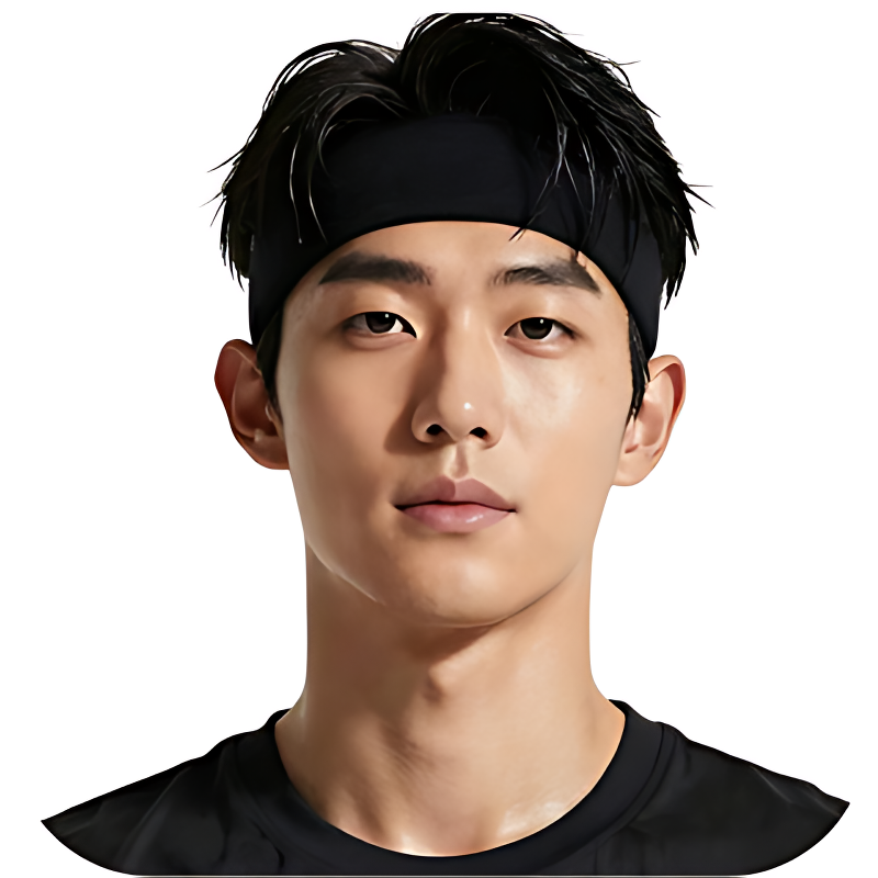스포츠 헤어밴드, 그레이, FREE, 땀흡수, 4개 상품 이미지 2