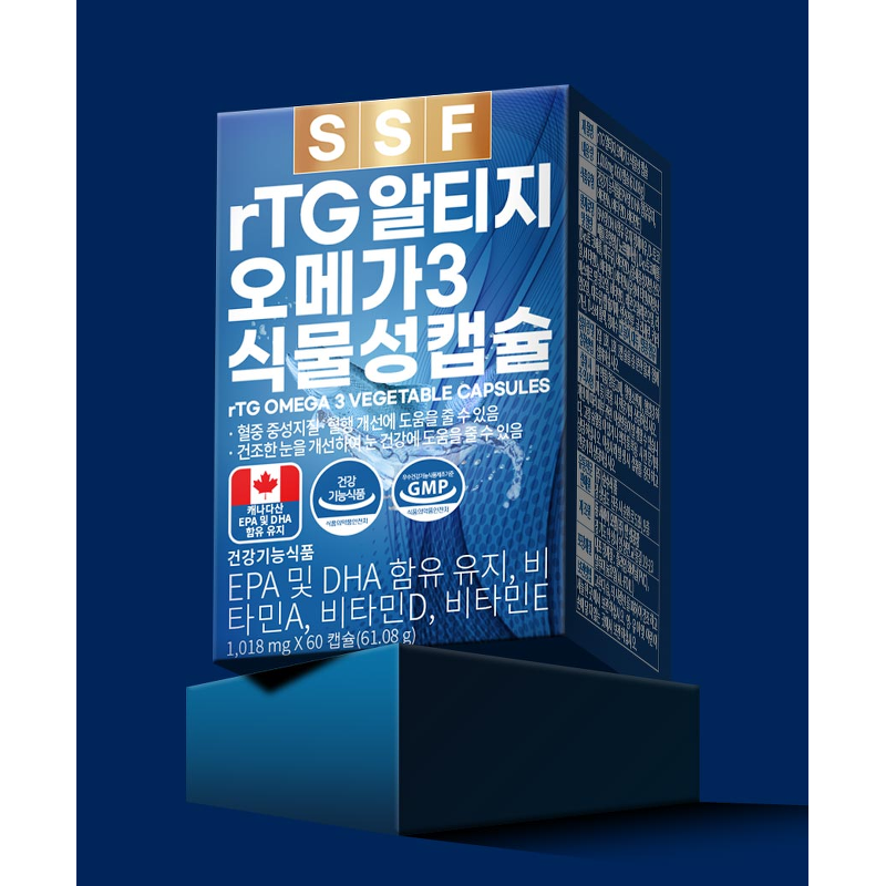 순수식품 rTG 알티지 오메가3 식물성캡슐 4박스 실속 체크 2