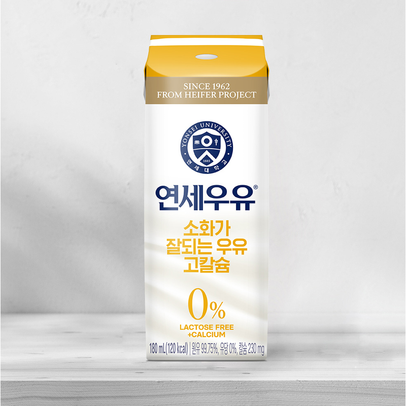연세우유 소화가 잘되는 우유 고칼슘, 180ml, 32팩 상품 이미지 1