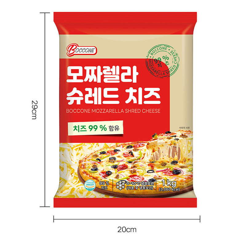 보꼬네 모짜렐라 슈레드 치즈, 1kg, 1개 상품 이미지 7