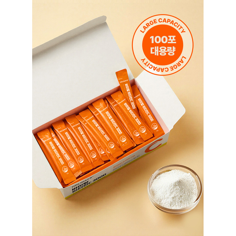 홀리데이즈 바이탈 비타민C 3000, 3000mg, 100포, 2개 상품 이미지 3