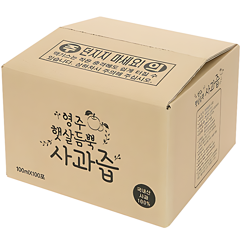 영주 햇살듬뿍 사과즙, 100ml, 100개 상품 이미지 8