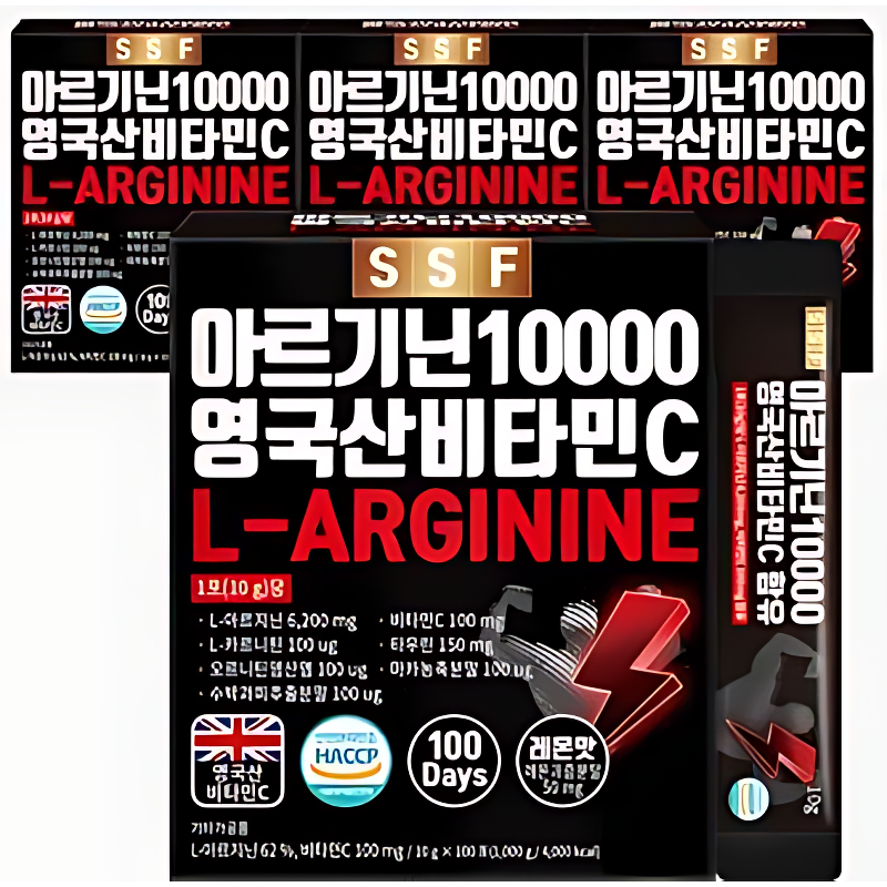 순수식품 아르기닌 10000 영국산 비타민C, 100포, 1박스 상세 이미지 2