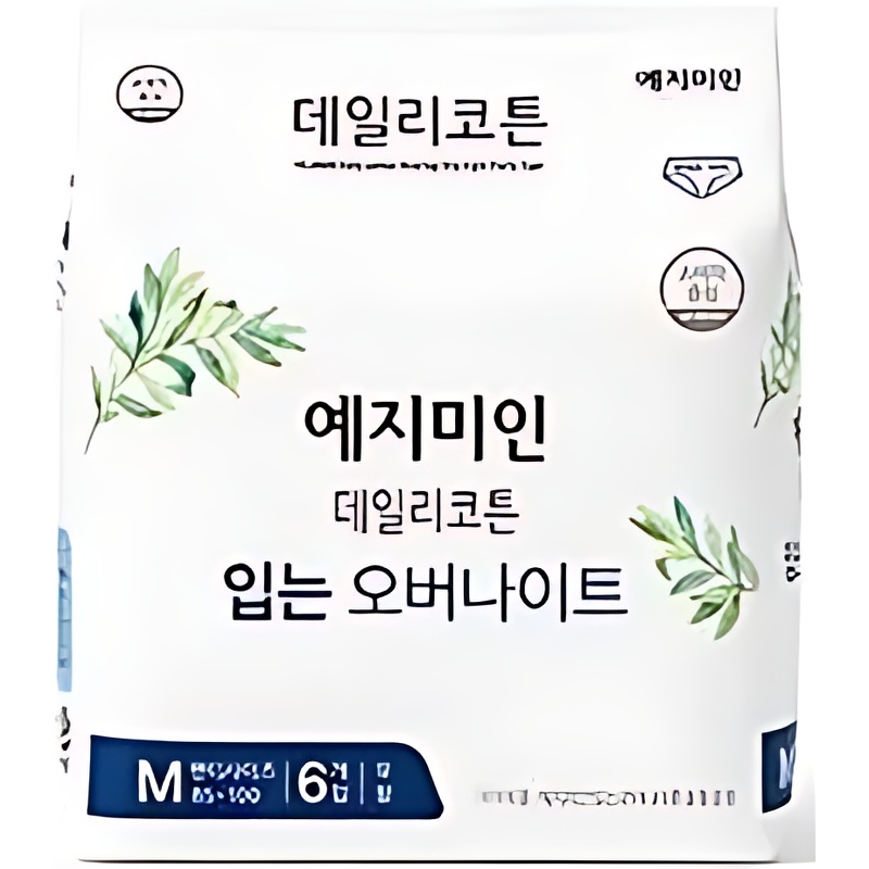 예지미인 데일리코튼 입는 오버나이트, 대형, 6개입, 4팩 상세 이미지 3