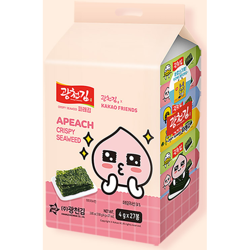 광천김 파래 도시락김 카카오프렌즈, 4g, 27봉 상품 이미지 4