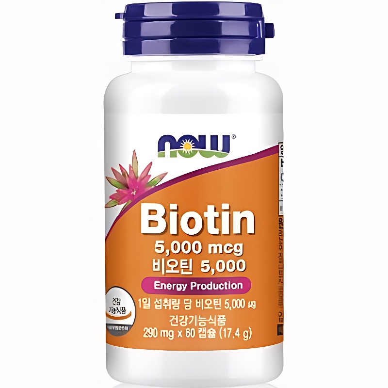 나우푸드 비오틴 5000mcg, 290mg, 60캡슐, 3개 상세 이미지 3