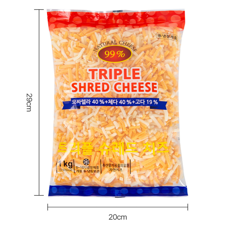 이스트밸리 트리플 슈레드 치즈, 1kg, 1개 상품 이미지 7