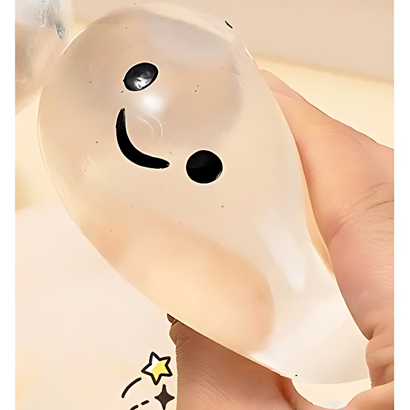 거품나는 스마일 말랑이, 물방울 말랑이, 주사기, 1개 상품 이미지 6