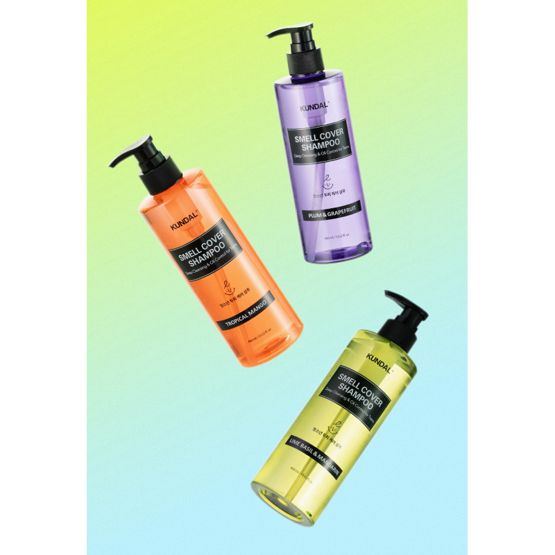 쿤달 올데이 스멜커버 청소년 샴푸, 라임바질 앤 만다린, 400ml, 1개 + 증정 샴푸, 랜덤향, 400ml, 1개 상세 이미지 3