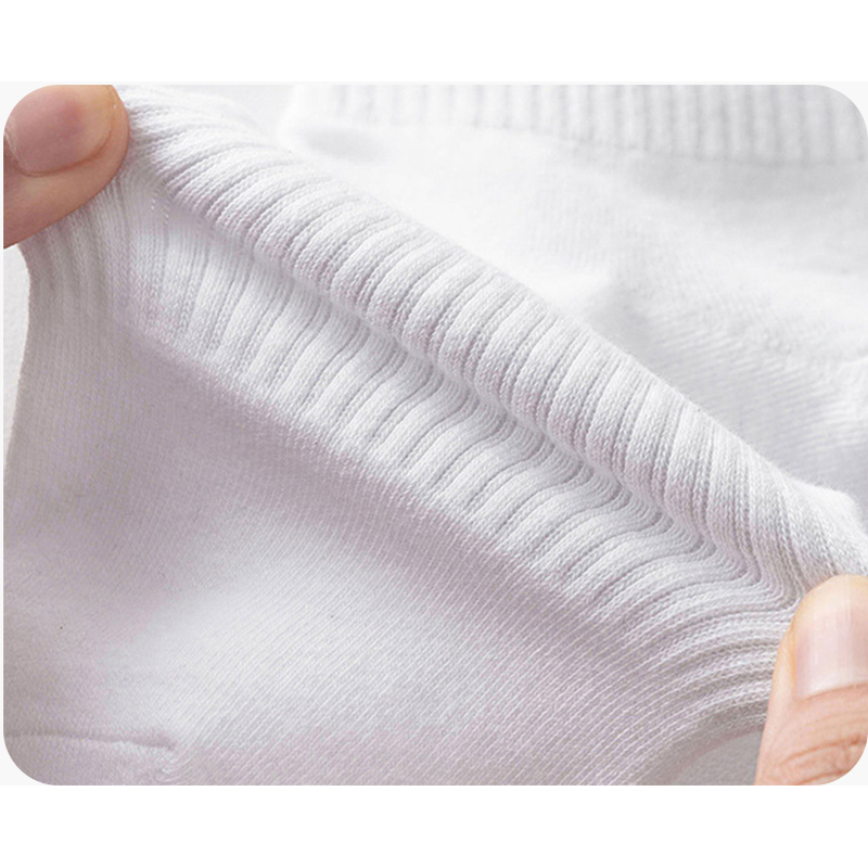 발이 편한 카바 밴딩 중목 양말, 남성용, 화이트, 20켤레 상품 이미지 5