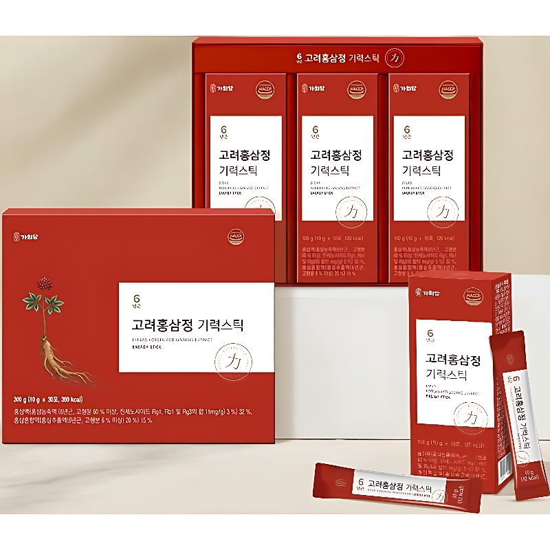 가희담 6년근 고려홍삼정 기력스틱, 30포, 2개 상품 이미지 2