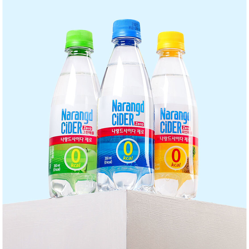 동아오츠카 나랑드사이다 제로, 그린애플, 345ml, 24개 상품 이미지 6