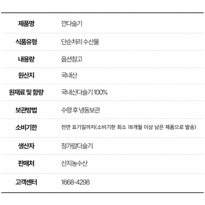 동강 자연산 손질 깐다슬기, 300g, 3팩 상품 이미지 7