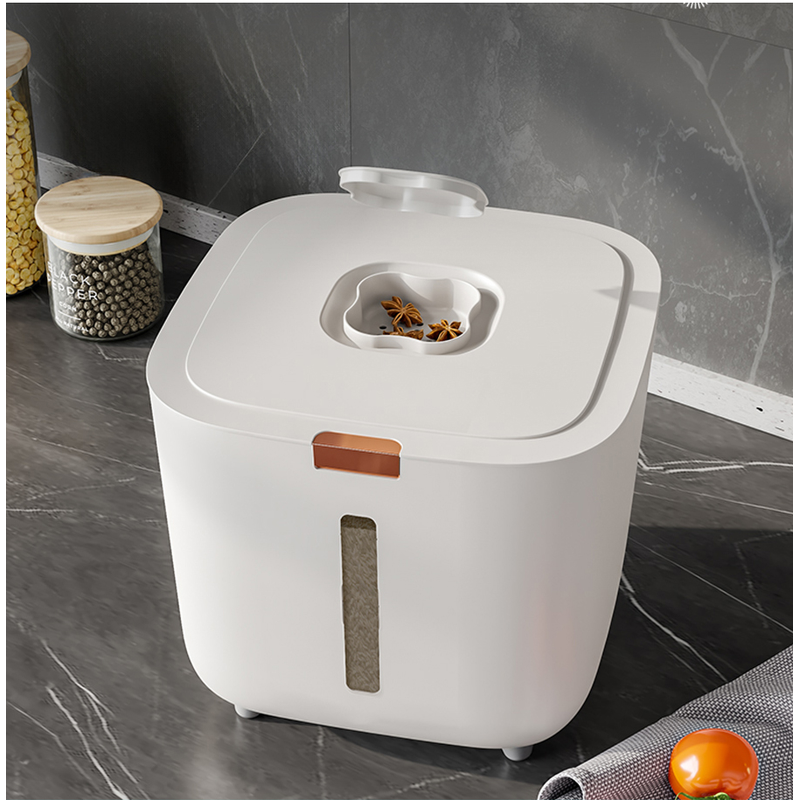 레토 원터치 쌀통, 화이트, 10kg, 1개 상품 이미지 5