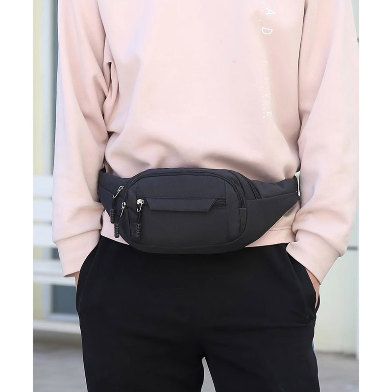 쉬블링로브 멀티 짚 힙색, BLZ0205, 블랙, 1개 상품 이미지 3