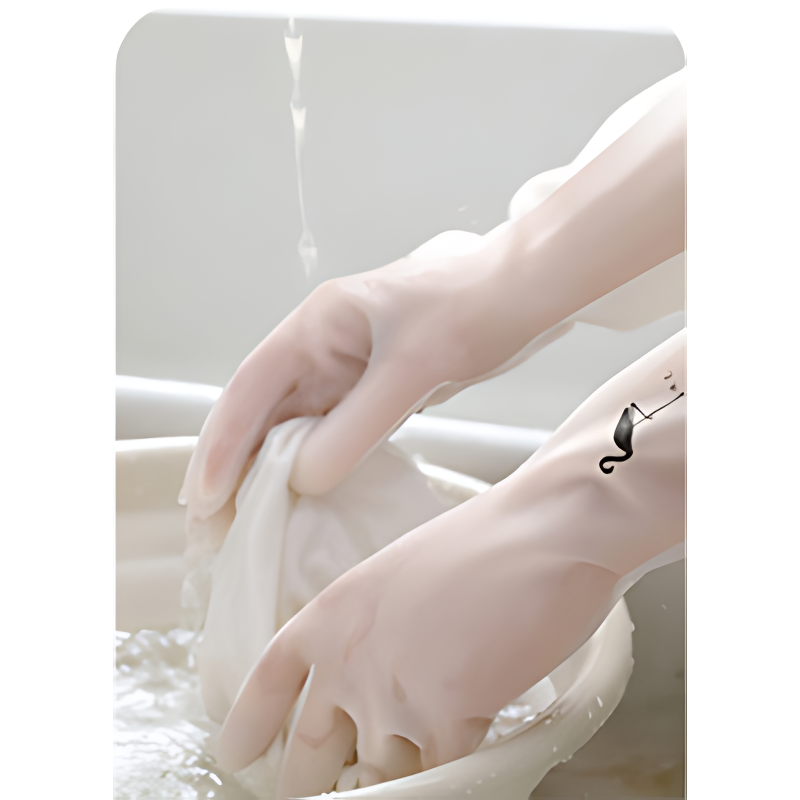 니트릴 고무장갑, 반투명, S, 10개 상품 이미지 4