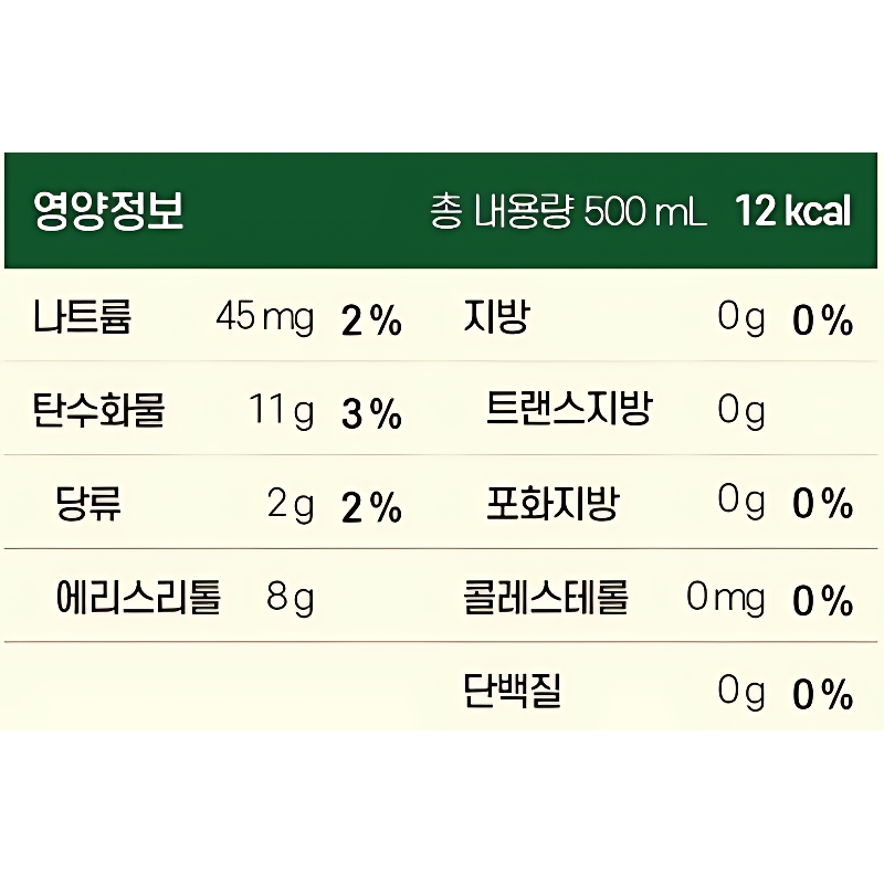 웅진 초록매실 제로, 1.5L, 12개 상품 이미지 6