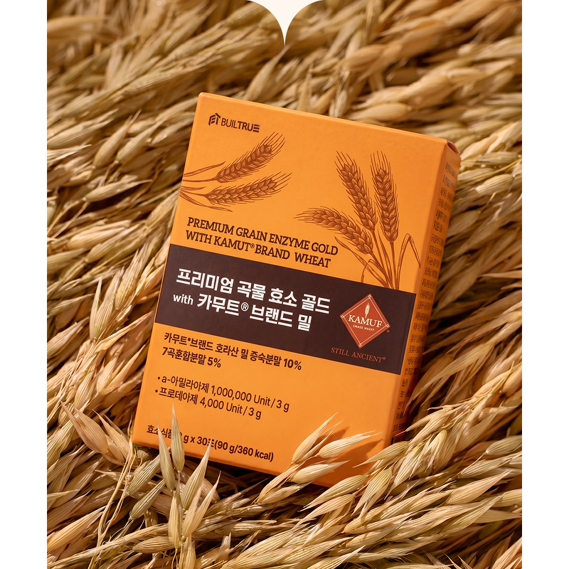 빌트루 프리미엄 카무트 곡물 효소 골드, 3g, 30포, 4박스 상세 이미지 2