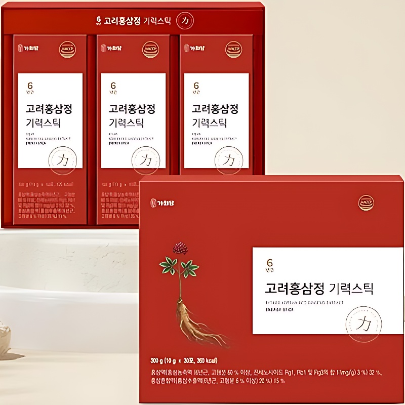 가희담 6년근 고려홍삼정 기력스틱, 30포, 2개 상품 이미지 4