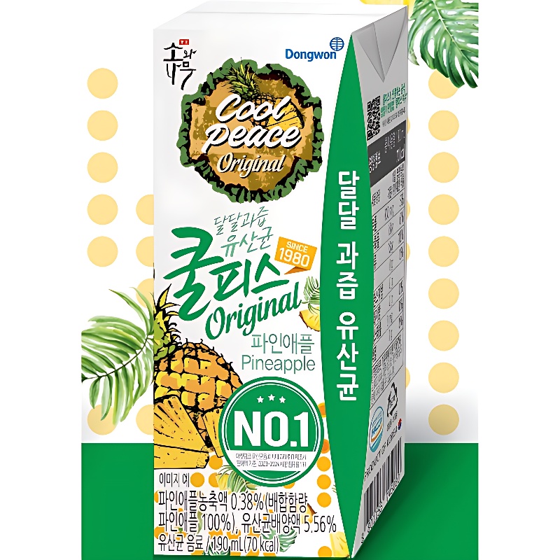 쿨피스, 복숭아, 190ml, 15개 + 파인애플, 190ml, 15개 상세 이미지 3