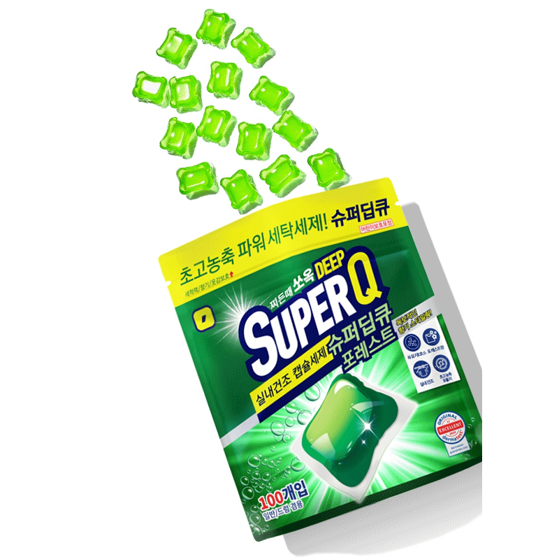 슈퍼딥큐 캡슐세제, 포레스트향, 8g, 100개입, 1개 상품 이미지 1