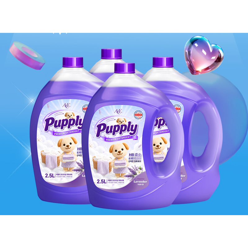 에이스 퍼플리 라벤더 액체 세탁세제, 실내건조, 2.5L, 4병, 1박스 상품 이미지 2