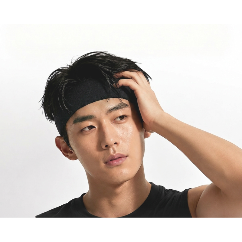 스포츠 헤어밴드, 그레이, FREE, 땀흡수, 4개 상품 이미지 3