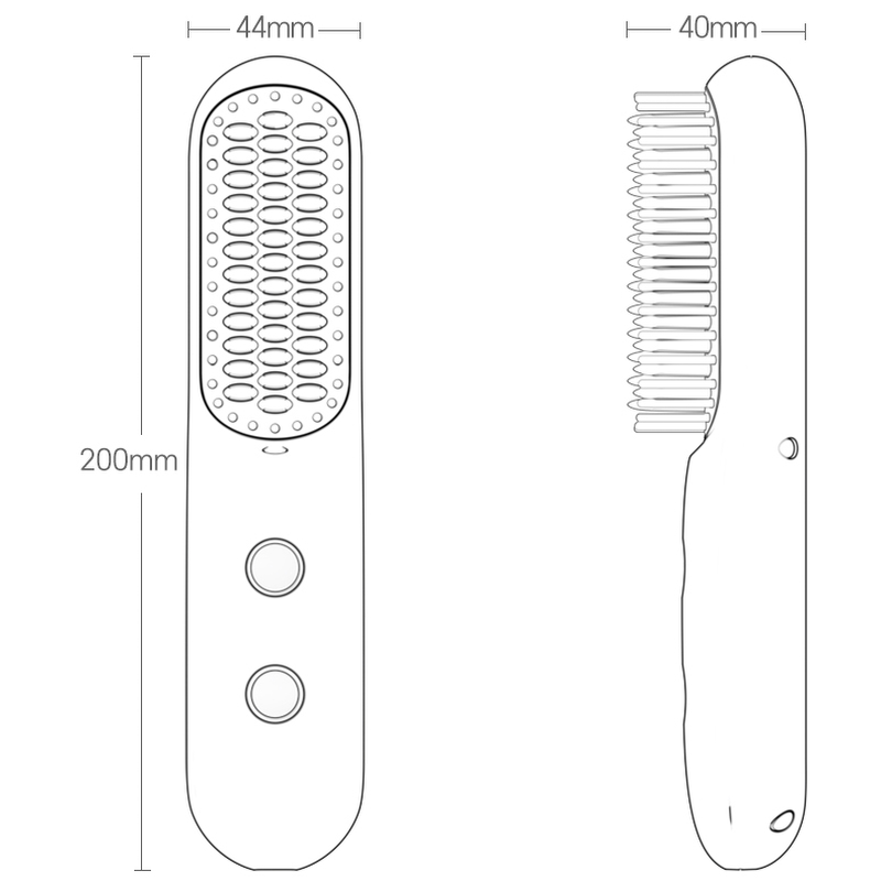 슈틸루스터 무선 헤어 빗고데기 ST-RHS100, 블랙, 1개 상품 이미지 7