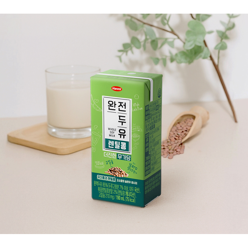 한미 완전두유 더진한 렌틸콩 무가당, 190ml, 24개 상품 이미지 7