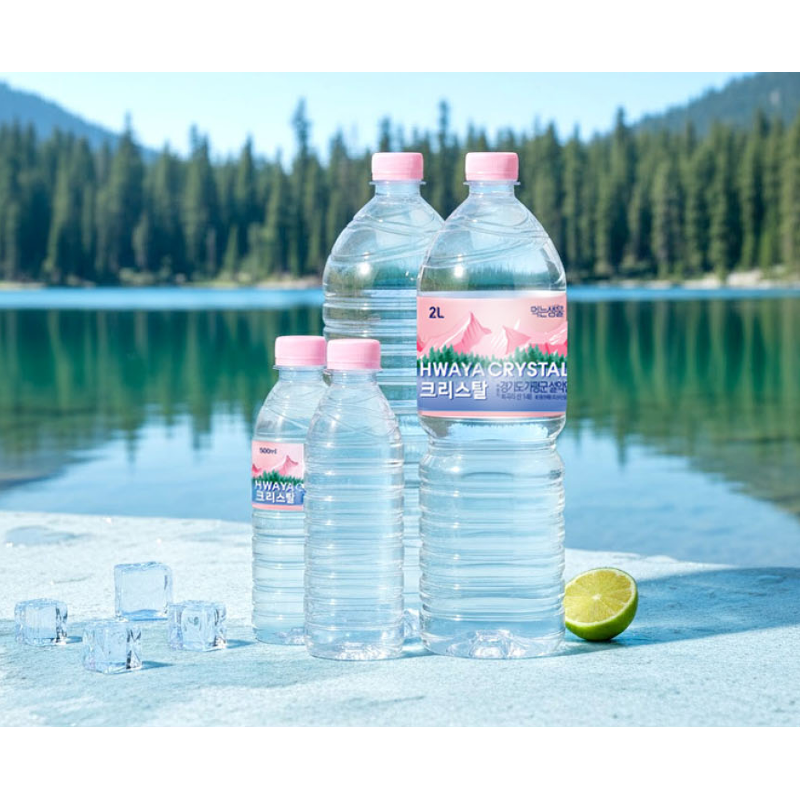 크리스탈 생수, 무라벨, 500ml, 80개 상품 이미지 3