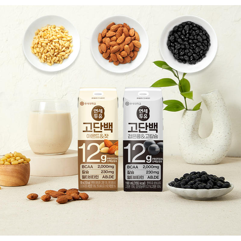 연세두유 고단백 아몬드&잣, 190ml, 32팩 상품 이미지 5