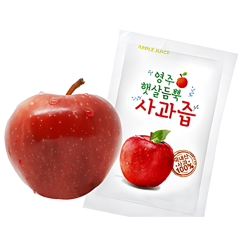 영주 햇살듬뿍 사과즙, 100ml, 100개 상품 이미지 7