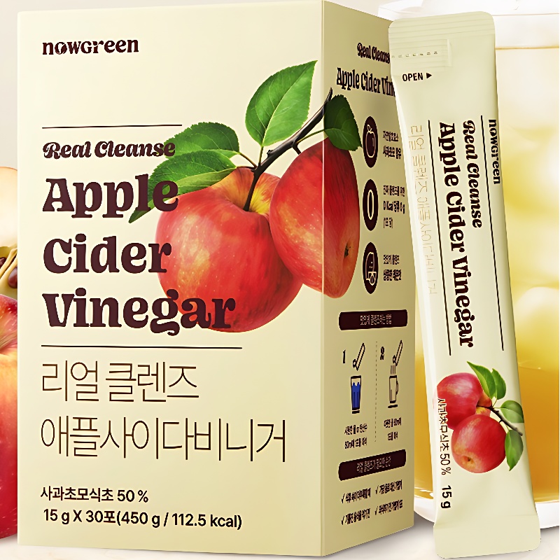 나우그린 리얼 클렌즈 애사비 애플사이다비니거, 30포, 2박스 상세 이미지 3