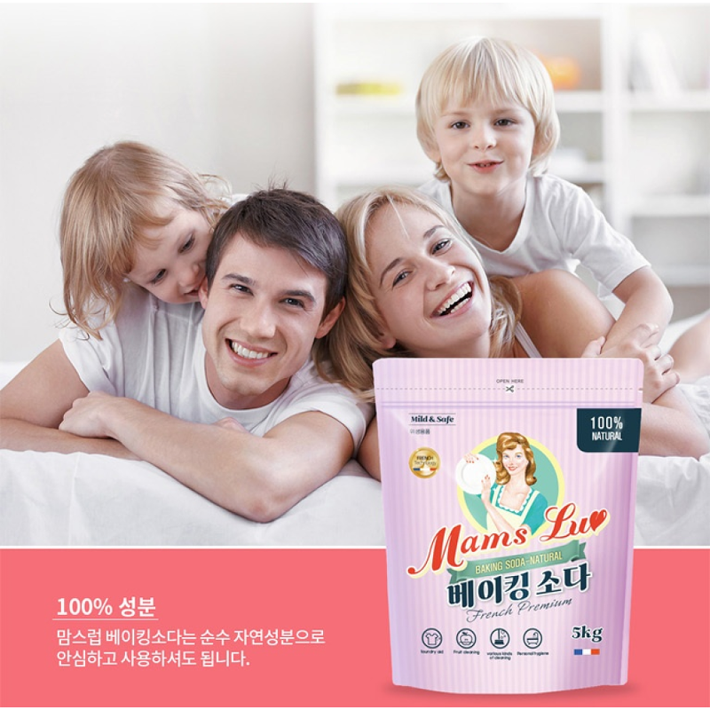 맘스럽 베이킹소다, 파우치, 5kg, 1개 상품 이미지 4
