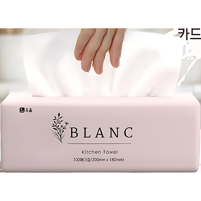휴홈 블랑 키친타올, 100매, 9팩 상세 이미지 3